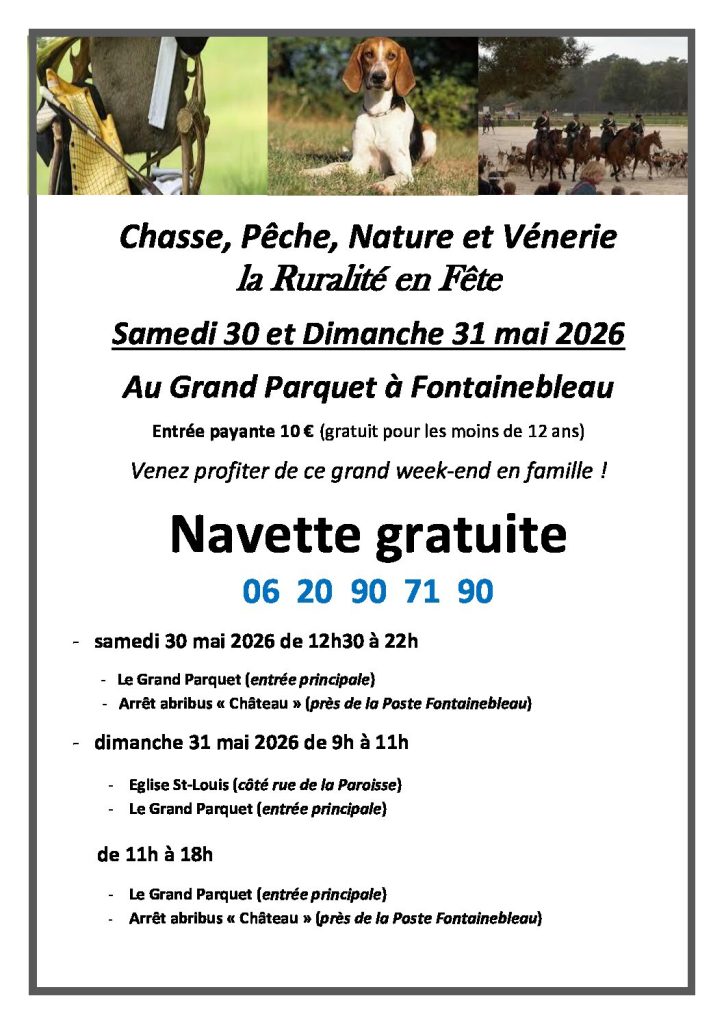 Affichette navettes nature et vénerie